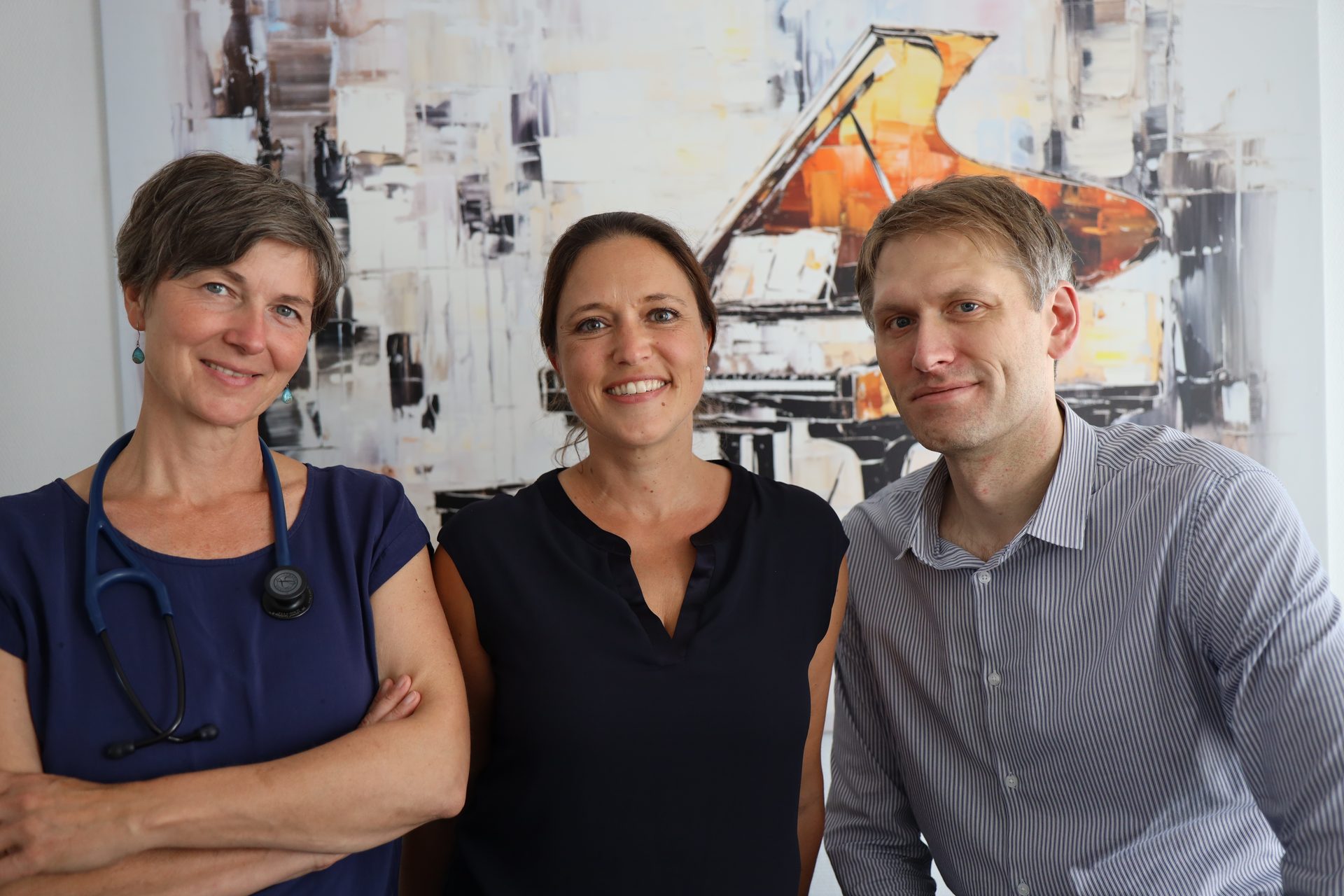Unser Ärzteteam: Janina Herbin, Dr. med. Jan Kübke und Dr. med. Katja Mors.